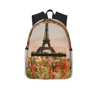 MyPiky Bella Torre Eiffel Parigi Stampato Zaino Per Le Donne Uomini, Viaggio Zaino Del Computer Portatile, Borsa Del Computer, Zaino Casual Borsa Da Viaggio, Nero, Taglia Unica, Nero, One Size, Nero