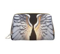 MyPiky Borsa per trucco in pelle con stampa ali d'angelo, piccola borsa per cosmetici, borsa da bagno da donna, ala d'angelo, One Size, Ala d'angelo, One Size