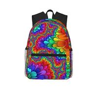 MyPiky Bright Color Print Zaino da Donna Uomo Viaggio Zaino per Computer Portatile Borsa Da Computer Zaino Casual Borsa Da Viaggio Nero Taglia Unica Nero One Size Nero Nero, Nero , taglia unica