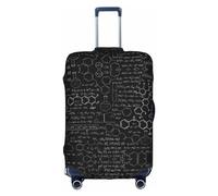 MyPiky Copertura per bagagli con stampa astratta scienza chimica copertura per valigia da viaggio per bambini e adulti adatta a 45-81 cm, Bianco, X-Large