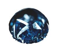 MyPiky Cuffia da doccia con diamante elastico e riutilizzabile per capelli lunghi grande cuffia da doccia impermeabile per donne uomini bambini