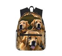 MyPiky Golden Retrievers Stampa Zaino per Donne Uomini, Zaino per Laptop da Viaggio, Borsa per Computer, Zaino Casual Borsa da Viaggio, Nero, Taglia Unica, Nero, One Size
