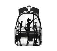 MyPiky Nuovo Amore Ginnastica Stampa Zaino Per Donne Uomini, Zaino Laptop da Viaggio, Borsa per Computer, Zaino Casual Borsa da Viaggio, Nero, Taglia Unica, Nero, One Size