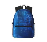 MyPiky zaino casual con stampa di sfondo colorato, zaino leggero zaino per computer portatile, borsa per computer da lavoro da viaggio, Il binario blu, One Size