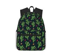 MyPiky Zaino casual con stampa pigra marrone leggero per computer portatile per uomo e donna - Borsa da viaggio per computer da lavoro, arte cactus, One Size, arte cactus, Arte Cactus, taglia unica