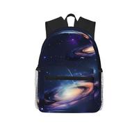 MyPiky Zaino casual stampa campo di calcio verde,Zaini per laptop zaino leggero,Borsa per computer da lavoro da viaggio, Via Lattea nell'Universo, One Size