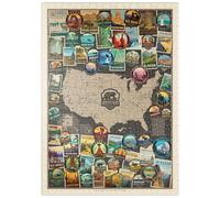MyPuzzle 63 Mappa A Collage Dei Parchi Nazionali Americani, Poster D'epoca - Premium 500 Pezzi Puzzle - MyPuzzle Collezione speciale di Anderson Design Group