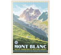 MyPuzzle 7 Vette: Il Monte Bianco - La Montagna Più Alta Dell'Europa Occidentale - Premium 500 Pezzi Puzzle - MyPuzzle Collezione speciale di Anderson Design Group