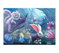 MyPuzzle Alice Nel Paese Delle Meraviglie E Lo Stregatto - Anthony Christou - Premium 1000 Pezzi Puzzle - MyPuzzle Collezione speciale di Tate & Co Puzzles