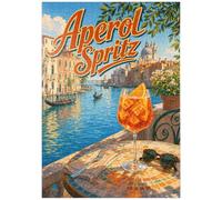 MyPuzzle Aperol Spritz - Tramonto Sul Canal Grande A Venezia - Premium 1000 Pezzi Puzzle - MyPuzzle Collezione speciale di Havana Puzzle Company