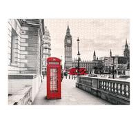 MyPuzzle Cabina Telefonica Rossa A Londra - Premium 1000 Pezzi Puzzle - MyPuzzle Collezione speciale di Puzzle Galaxy