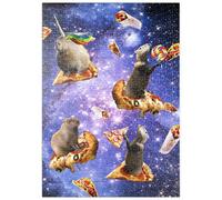 MyPuzzle Capibara Spaziale Che Gusta Una Pizza Cosmica - Random Galaxy - Premium 500 Pezzi Puzzle - MyPuzzle Collezione speciale di Tate & Co Puzzles