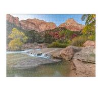 MyPuzzle Cascata Del Fiume Virgin Nel Parco Nazionale Di Zion - Premium 500 Pezzi Puzzle - MyPuzzle Collezione speciale di Puzzle Galaxy