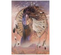 MyPuzzle Cavallo Nativo Americano Native Son - Laurie Prindle - Premium 1000 Pezzi Puzzle - MyPuzzle Collezione speciale di Tate & Co Puzzles