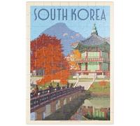 MyPuzzle Corea Del Sud, Seoul: Palazzo Gyeongbokgung, Poster D'epoca - Premium 100 Pezzi Puzzle - MyPuzzle Collezione speciale di Anderson Design Group