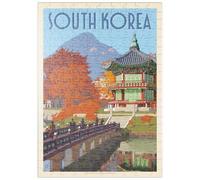 MyPuzzle Corea Del Sud, Seoul: Palazzo Gyeongbokgung, Poster D'epoca - Premium 200 Pezzi Puzzle - MyPuzzle Collezione speciale di Anderson Design Group