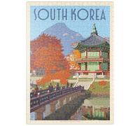 MyPuzzle Corea Del Sud, Seoul: Palazzo Gyeongbokgung, Poster D'epoca - Premium 500 Pezzi Puzzle - MyPuzzle Collezione speciale di Anderson Design Group