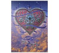 MyPuzzle Cuore E Chiave - Vincent Hie - Premium 500 Pezzi Puzzle - MyPuzzle Collezione speciale di Tate & Co Puzzles