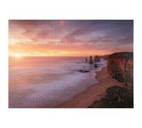 MyPuzzle Dodici Apostoli - Tramonto Sulla Costa Di Victoria - Premium 1000 Pezzi Puzzle - MyPuzzle Collezione speciale di Puzzle Galaxy