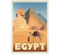 MyPuzzle Egitto: Piramidi E Grande Sfinge, Poster D'epoca - Premium 1000 Pezzi Puzzle - MyPuzzle Collezione speciale di Anderson Design Group