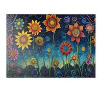 MyPuzzle Estroso Giardino Fiorito Notturno - Premium 500 Pezzi Puzzle - MyPuzzle Collezione speciale di Puzzle Galaxy
