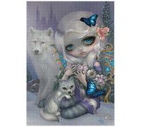 MyPuzzle Fata D'inverno Con I Lupi - Jasmine Becket-Griffith - Premium 1000 Pezzi Puzzle - MyPuzzle Collezione speciale di Tate & Co Puzzles