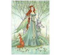 MyPuzzle Fata Guardiana Del Bosco - Amy Brown - Premium 1000 Pezzi Puzzle - MyPuzzle Collezione speciale di Tate & Co Puzzles