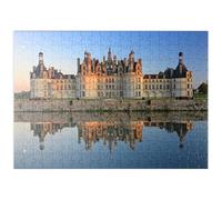 MyPuzzle Fossato Del Castello E Facciata Nord Del Castello Di Chambord, Francia - Premium 200 Pezzi Puzzle - MyPuzzle Collezione speciale di Puzzle Galaxy