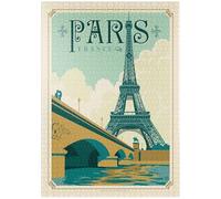 MyPuzzle Francia: Parigi, Poster D'epoca - Premium 1000 Pezzi Puzzle - MyPuzzle Collezione speciale di Anderson Design Group