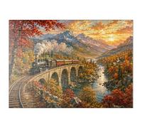 MyPuzzle Funivia Attraverso La Valle Autunnale - Premium 100 Pezzi Puzzle - MyPuzzle Collezione speciale di Havana Puzzle Company