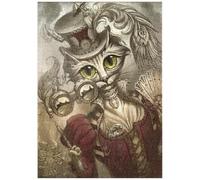 MyPuzzle Gatto Steampunk A Vapore - Jeff Haynie - Premium 1000 Pezzi Puzzle - MyPuzzle Collezione speciale di Tate & Co Puzzles