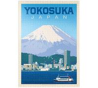 MyPuzzle Giappone: Lungomare Di Yokosuka Con Il Monte Fuji E Paesaggio Urbano - Premium 1000 Pezzi Puzzle - MyPuzzle Collezione speciale di Anderson Design Group
