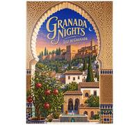 MyPuzzle Granada: L'Alhambra Nella Luce Della Sera - Premium 1000 Pezzi Puzzle - MyPuzzle Collezione speciale di Havana Puzzle Company