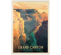 MyPuzzle Grand Canyon National Park: Deep Shadows, Vintage Poster - Premium 1000 Pezzi Puzzle - MyPuzzle Collezione speciale di Anderson Design Group