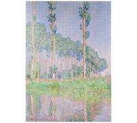MyPuzzle I Pioppi Di Claude Monet, Effetto Rosa (1891) - Premium 1000 Pezzi Puzzle - MyPuzzle Collezione speciale di Æpyornis