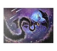 MyPuzzle Il Drago Tessitore Notturno - Carla Morrow - Premium 500 Pezzi Puzzle - MyPuzzle Collezione speciale di Tate & Co Puzzles