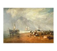 MyPuzzle Il Mercato Del Pesce Di Hastings Beach - Premium 1000 Pezzi Puzzle - MyPuzzle Collezione speciale di Aepyornis