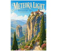 MyPuzzle Il Monastero Di Meteora - Maestà Nel Cielo - Premium 1000 Pezzi Puzzle - MyPuzzle Collezione speciale di Havana Puzzle Company
