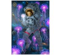 MyPuzzle Incontro Cosmico Con L'astronauta Medusa Spaziale - Vincent Hie - Premium 1000 Pezzi Puzzle - MyPuzzle Collezione speciale di Tate & Co Puzzles