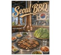 MyPuzzle Interior Design E Atmosfera Di Un Ristorante BBQ Coreano A Seoul - Premium 100 Pezzi Puzzle - MyPuzzle Collezione speciale di Havana Puzzle Company