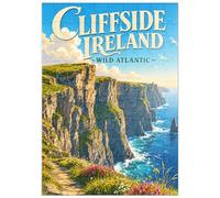 MyPuzzle Irlanda - La Bellezza Selvaggia Dell'Atlantico Sulle Scogliere - Premium 100 Pezzi Puzzle - MyPuzzle Collezione speciale di Havana Puzzle Company