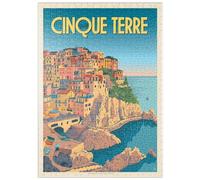 MyPuzzle Italia: Cinque Terre, Poster D'epoca - Premium 500 Pezzi Puzzle - MyPuzzle Collezione speciale di Anderson Design Group