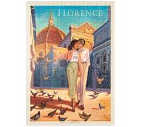 MyPuzzle Italia: Firenze, Stile Fiorentino, Manifesto D'epoca - Premium 500 Pezzi Puzzle - MyPuzzle Collezione speciale di Anderson Design Group