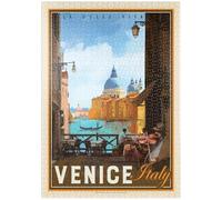MyPuzzle Italia, Venezia: La Dolce Vita, Poster D'epoca - Premium 1000 Pezzi Puzzle - MyPuzzle Collezione speciale di Anderson Design Group