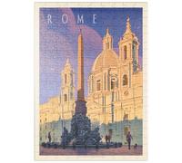 MyPuzzle Italy: Rome In The Morning, Vintage Poster - Premium 200 Pezzi Puzzle - MyPuzzle Collezione speciale di Anderson Design Group