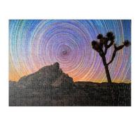 MyPuzzle Joshua Tree Sotto Scie Di Stelle A Forma Di Spirale - Premium 200 Pezzi Puzzle - MyPuzzle Collezione speciale di Puzzle Galaxy