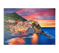MyPuzzle La Famosa Cittadina Di Manarola In Italia - Cinque Terre, Liguria - Premium 500 Pezzi Puzzle - MyPuzzle Collezione speciale di Puzzle Galaxy
