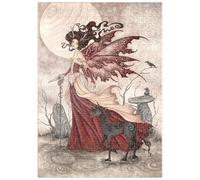 MyPuzzle La Fata Regina Rossa - Amy Brown - Premium 500 Pezzi Puzzle - MyPuzzle Collezione speciale di Tate & Co Puzzles