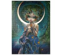 MyPuzzle La Luna - Jasmine Becket-Griffith - Premium 500 Pezzi Puzzle - MyPuzzle Collezione speciale di Tate & Co Puzzles