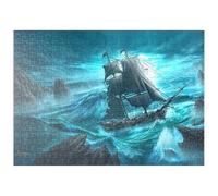 MyPuzzle La Pericolosa Nave Pirata Del Mare - Anthony Christou - Premium 500 Pezzi Puzzle - MyPuzzle Collezione speciale di Tate & Co Puzzles